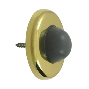 WBC250U3 2.5 in. Diameter Wall Mount Convex Flush Bumper- Bright