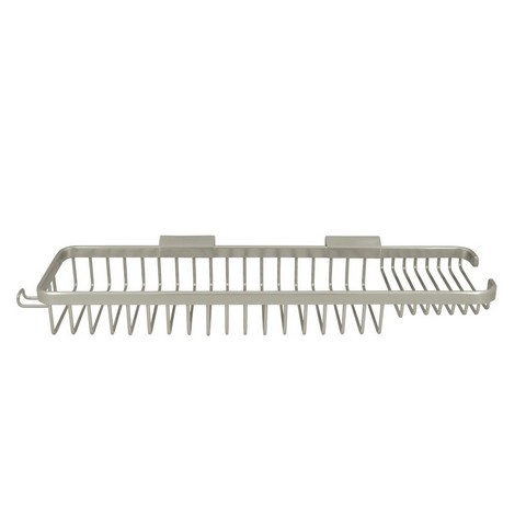 Picture of Deltana WBR1850HU15 17.5 in. Rectangular Combination Wire Basket with Hook- Satin Nickel 