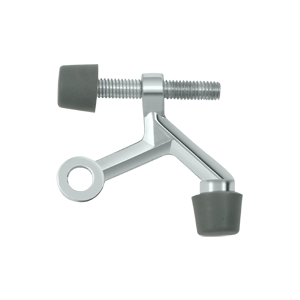 Hinge Mounted Pin Stop, Bright Chrome - Zinc Die-Cast