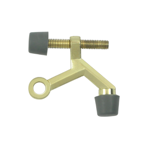 Hinge Pin Stop, Hinge Mounted, Zinc Die-Cast Bright Brass