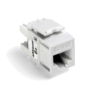 Leviton 61110-RW6 Extreme 6 Plus QuickPort Connector, CAT 6 - White