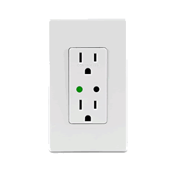 Picture of Leviton VRR15-1LZ Vizia Rf Plus 15 amp Receptacle