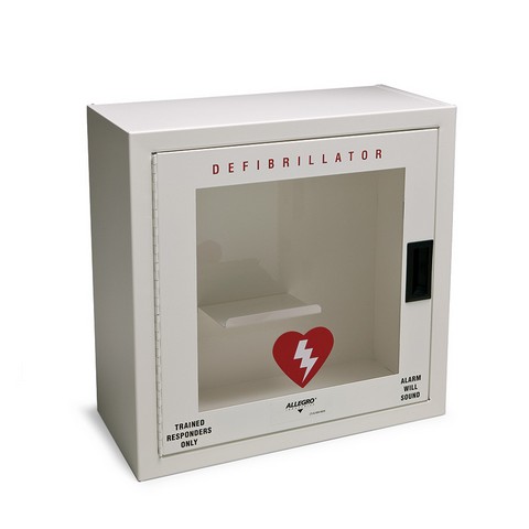 Picture of Allegro 4210-01 Metal Defibrillator with Alarm&#44; White - Small