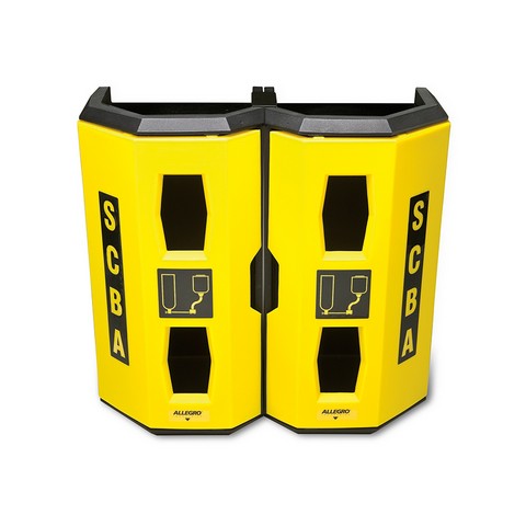 Industries  Dual SCBA Wall Case - Yellow