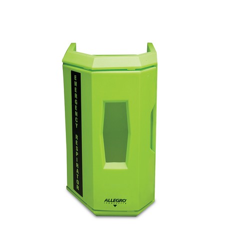 Picture of Allegro 4550 Hi-Viz Heavy Duty Emergency Respirator Wall Case&#44; Green