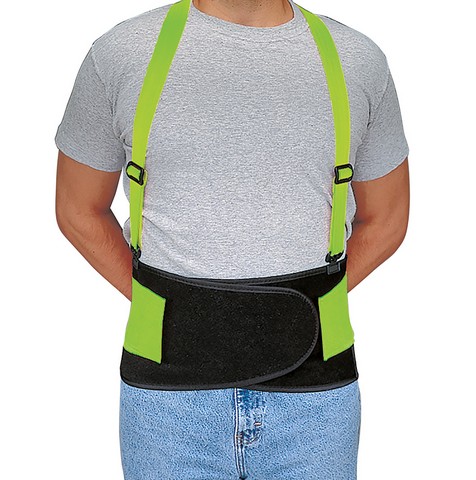 Picture of Allegro 7178-01 Economy Hi-Viz Belt Back Support- Small - 26 to 32 in.