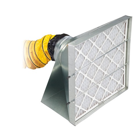 Blower Filter Box - Galvanized Metal - Includes Filter - Dual Filter Capability