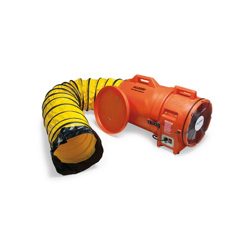 12 in. AC Plastic COM-PAX-IAL Blower with 25 ft. Ducting & Canister Assembly