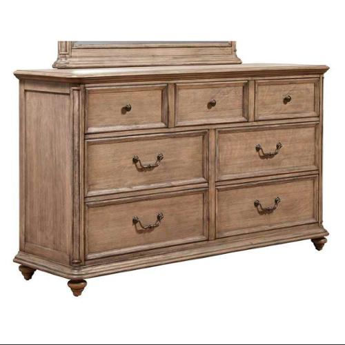 Picture of Alpine Furniture 1200-03 Melbourne 7 Drawer Dresser- French Truffle - 38 x 65 x 19 in.