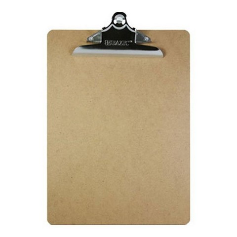 Picture of Bazic 1803  Standard Size Hardboard Clipboard w/ Sturdy Spring Clip Case of 24 