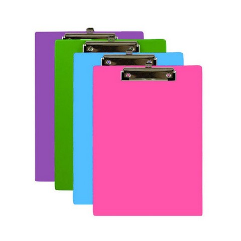 Picture of Bazic 1829 PVC Standard Clipboard with Low Profile Clip  Bright Color  Case of 48 