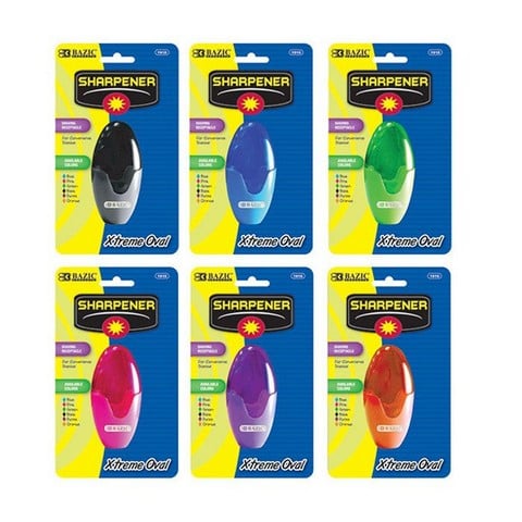 Bazic   Xtreme Oval Sharpener w/ Receptacle   Case of 24