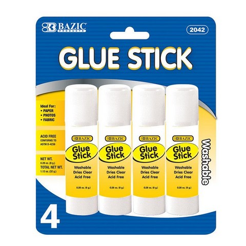 Picture of Bazic 2042    8g / 0.28 Oz. Small Glue Stick (4/Pack) Case of 24