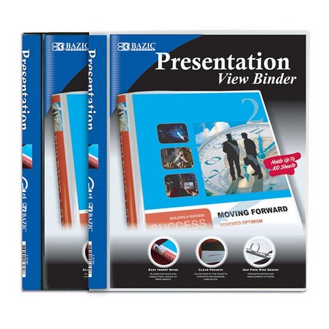 Picture of Bazic 3129  10-Pockets Presentation Book Pack of 24                                         