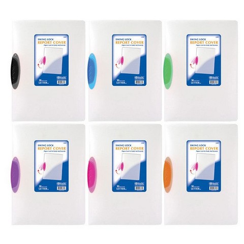 Bazic    Translucent Swing Lock Report Cover Case of 48