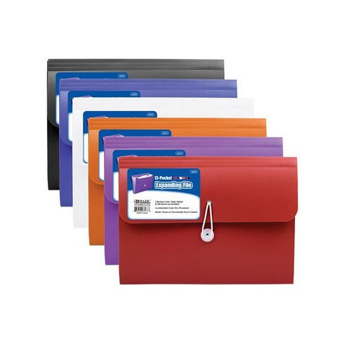 Picture of Bazic 3178   7-Pocket Letter Size Poly Expanding File Pack of 12  