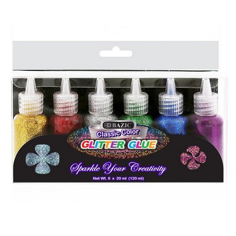 Picture of Bazic 3467  20 ml Classic Color Glitter Glue (6/pack) Pack of 24
