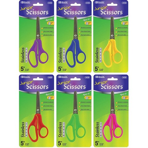 Picture of Bazic 4430    5&quot; Blunt Tip School Scissors Pack of 24    