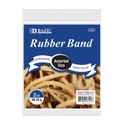 Picture of Bazic 6100     2 Oz./ 56.70 g Assorted Sizes Rubber Bands   Case of 36                                 