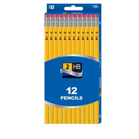 Bazic 786 #2 Yellow Pencil (12/Pack) Pack of 24
