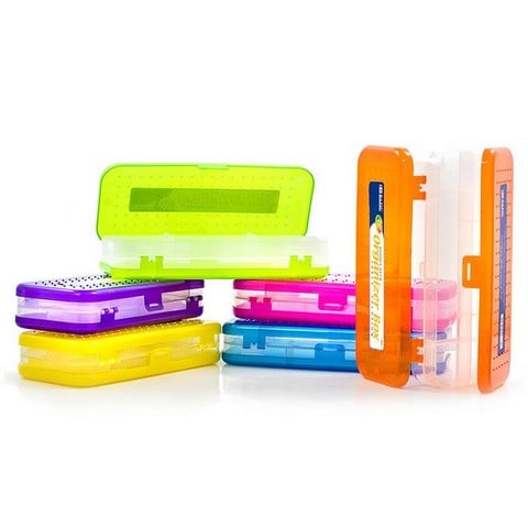 Bazic 837 8" Bright Color Double Deck Organizer Box Pack of 24