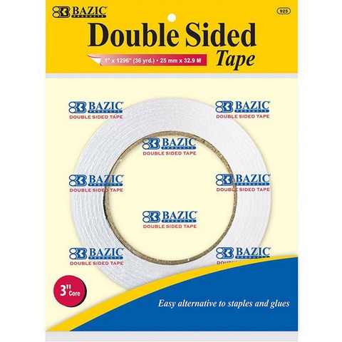 Picture of Bazic 925  1&quot; X 36 Yard (1296&quot;) Double Sided Tape   Case of 24