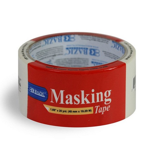 Bazic 955  1.88" X 720" (20 Yards) General Purpose Masking Tape  Case of 36