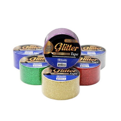 Picture of Bazic 960    1.88&quot; X 3 Yards Glitter Tape  Case of 36                                                                 