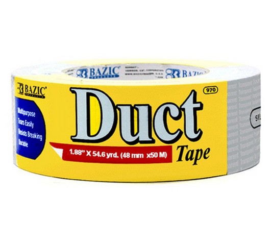 Picture of BAZIC 970  1.88&quot; X 60 Yards Silver Duct Tape Pack of 12