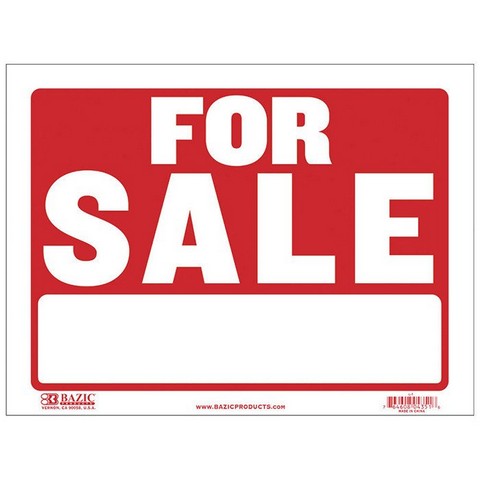 Picture of Bazic L-1 12 x 16 in. Sale Sign