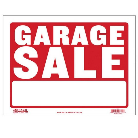 Picture of Bazic L-3 12 x 16 in. Garage Sale Sign