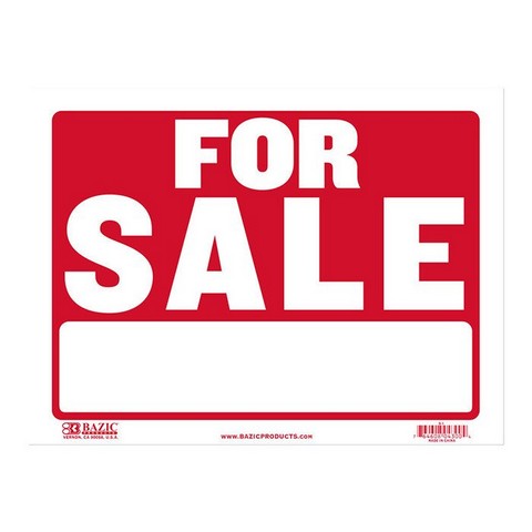 Picture of Bazic S-1 9 x 12 in. Sale Sign