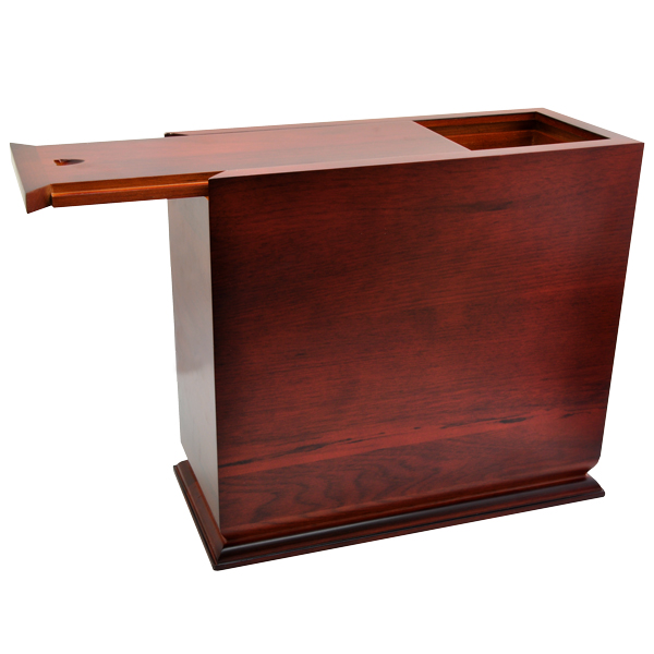 Picture of Memorial Gallery M-051 cherry Cherry Finish Slide Top Wood Box Urn