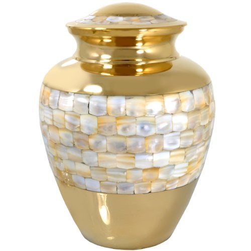 1492A Mother of Pearl Cremation Urn