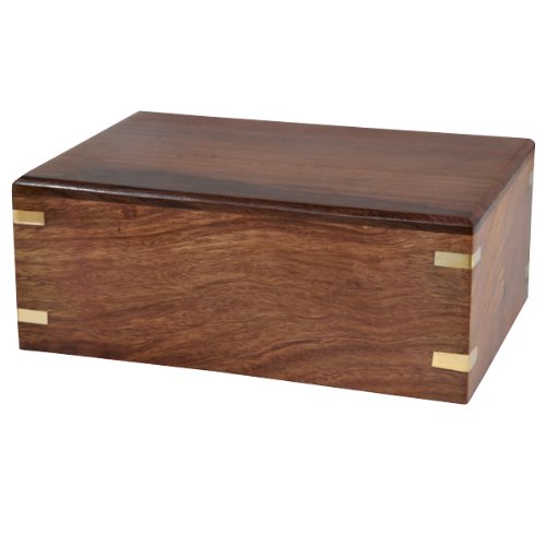Picture of Memorial Gallery SWH-003A Perfect Wooden Box Cremation Wood Urn- Small