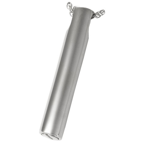 Slim Slide Cylinder Pendant - Sterling Silver - 18in. Chain - Secure Seal