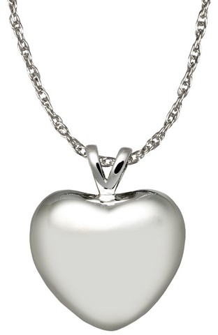 3107s Cremation Jewelry Strong Heart Sterling Silver Pendant