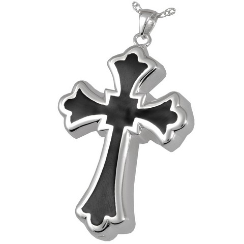 3346s Cremation Jewelry Tattoo Cross Sterling Silver Pendant