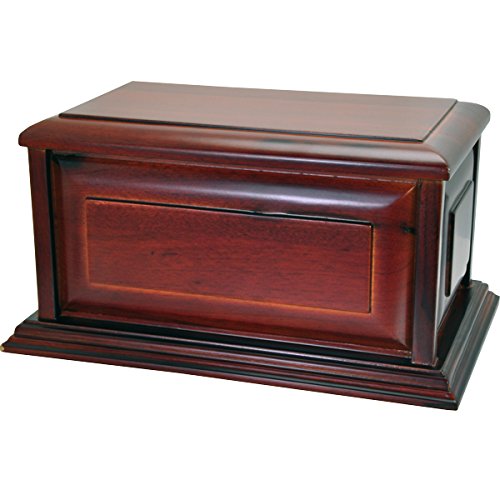 Picture of Memorial Gallery M-010 Classic Cherry Finish Wood Urn - Raised Panel