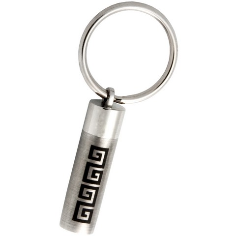 MG-3241 Aztec Cylinder Cremation Keychain Aztec Cylinder Pendant