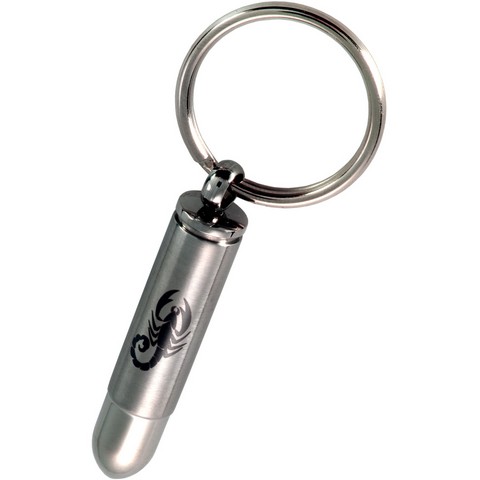 Picture of Memorial Gallery MG3271- Scorpion Bullet Cremation Keychain Stainless Steel Bullet with Scorpion