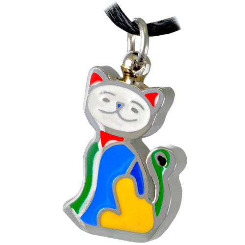 Picture of Memorial Gallery SSP020 Pet Cremation Jewelry Stainless Steel My Sweet Kitty Pendant