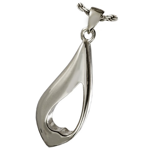 3347s Cremation Jewelry Everlasting Tear of Love Sterling Silver Pendant