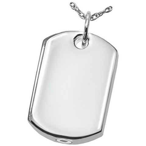 3172s dog tag Cremation Jewelry Dog Tag Sterling Silver Pendant