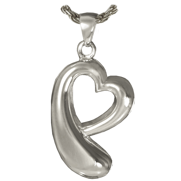 936SS Cremation Jewelry Heartfelt Tear of Love Sterling Silver Pendant