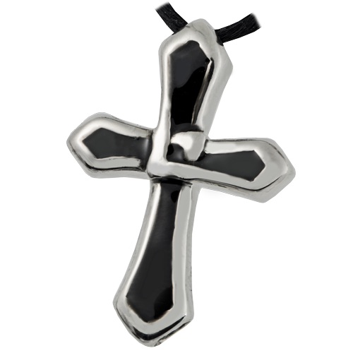 Picture of Memorial Gallery SSP043A Cremation Jewelry Premium Stainless Steel Celtic Knot Cross Pendant