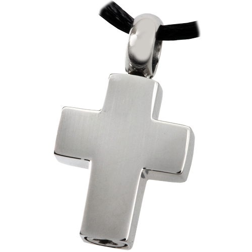Picture of Memorial Gallery MG-SSP001 Cremation Jewelry Stainless Steel Remembrance Cross Pendant