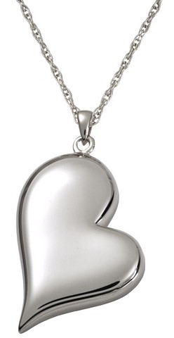 3746s Cremation Jewelry Teardrop Heart Sterling Silver Pendant