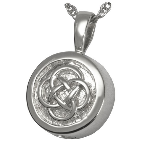 3213s Cremation Jewelry Celtic Signet Sterling Silver Pendant