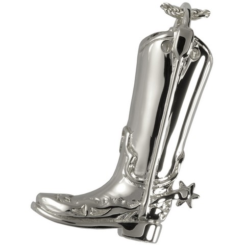 3312s Cremation Jewelry Cowboy Boot Sterling Silver Pendant